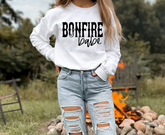 Bonfire Babe- Single Color- (Black Ink)