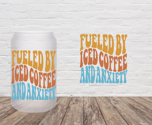 Coffee & Anxiety- UV DTF Decal/Sticker