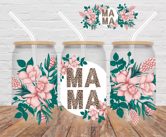 Floral Mama- 16oz Cup Wrap