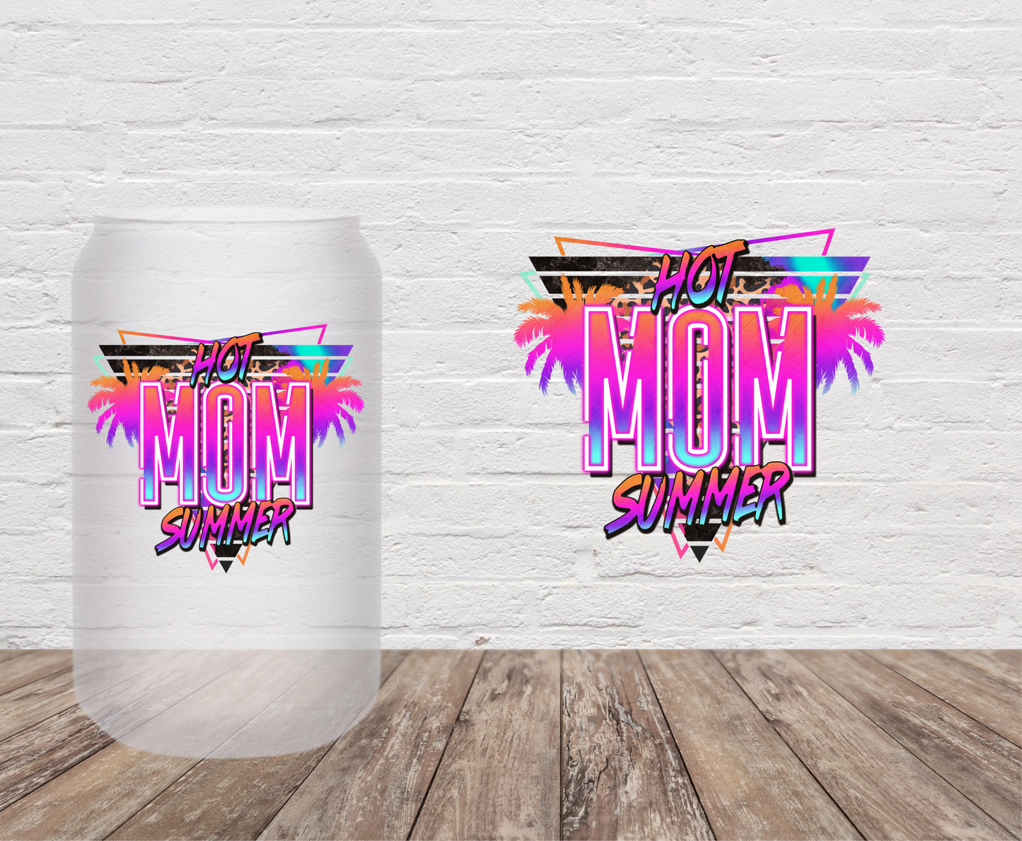 Hot Mom Summer- UV DTF Decal/Sticker