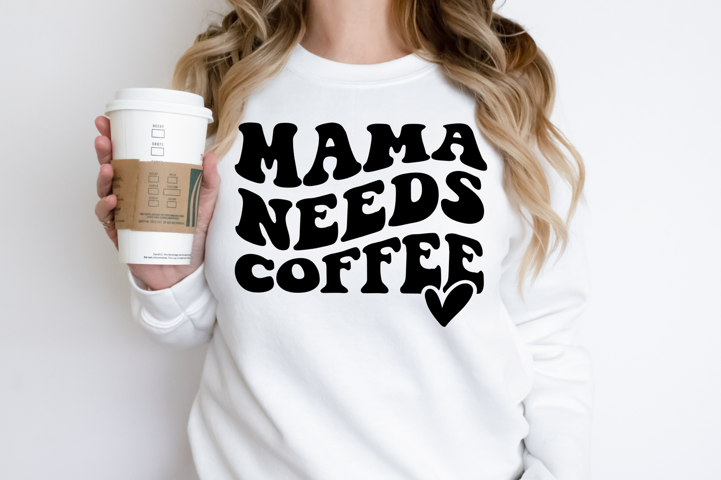 Mama Needs Coffee- Single Color Screenprint