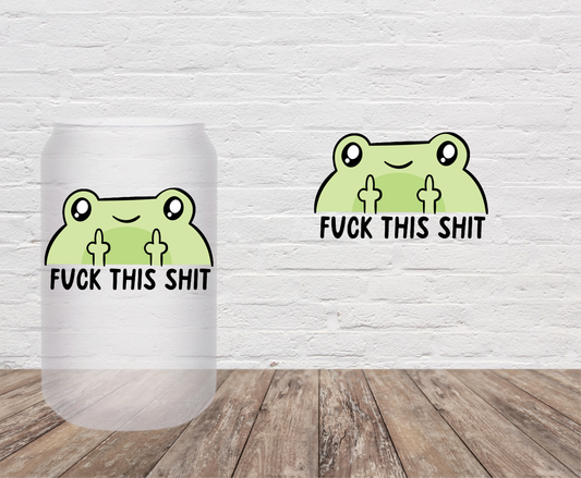 Naughty Frog-  UV DTF Decal/Sticker