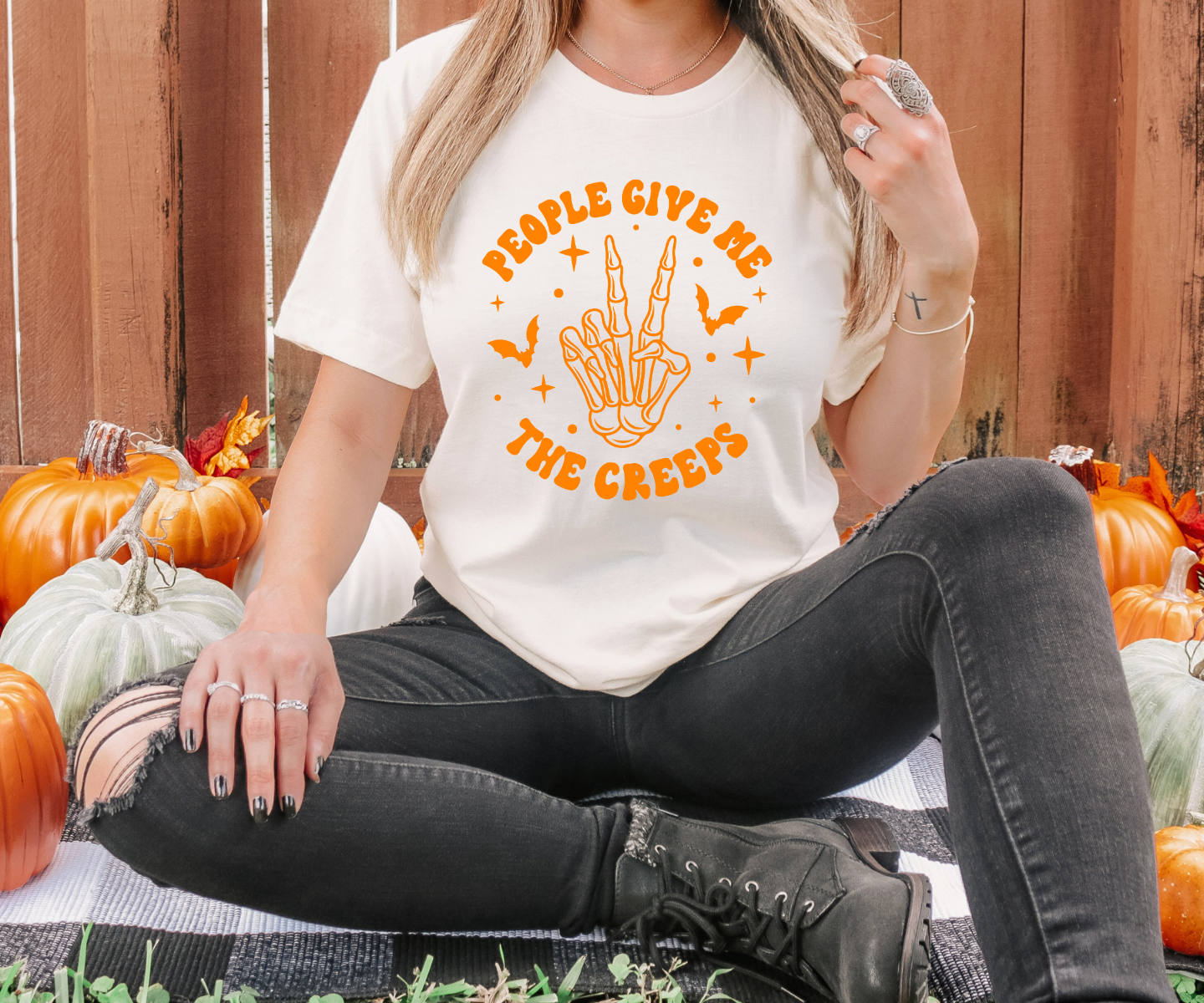 People Give Me The Creeps- Single Color (Tennessee Orange Ink)