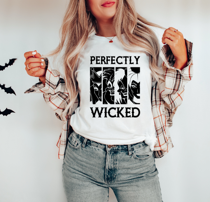 Perfectly Wicked- Single Color- (Black Ink)