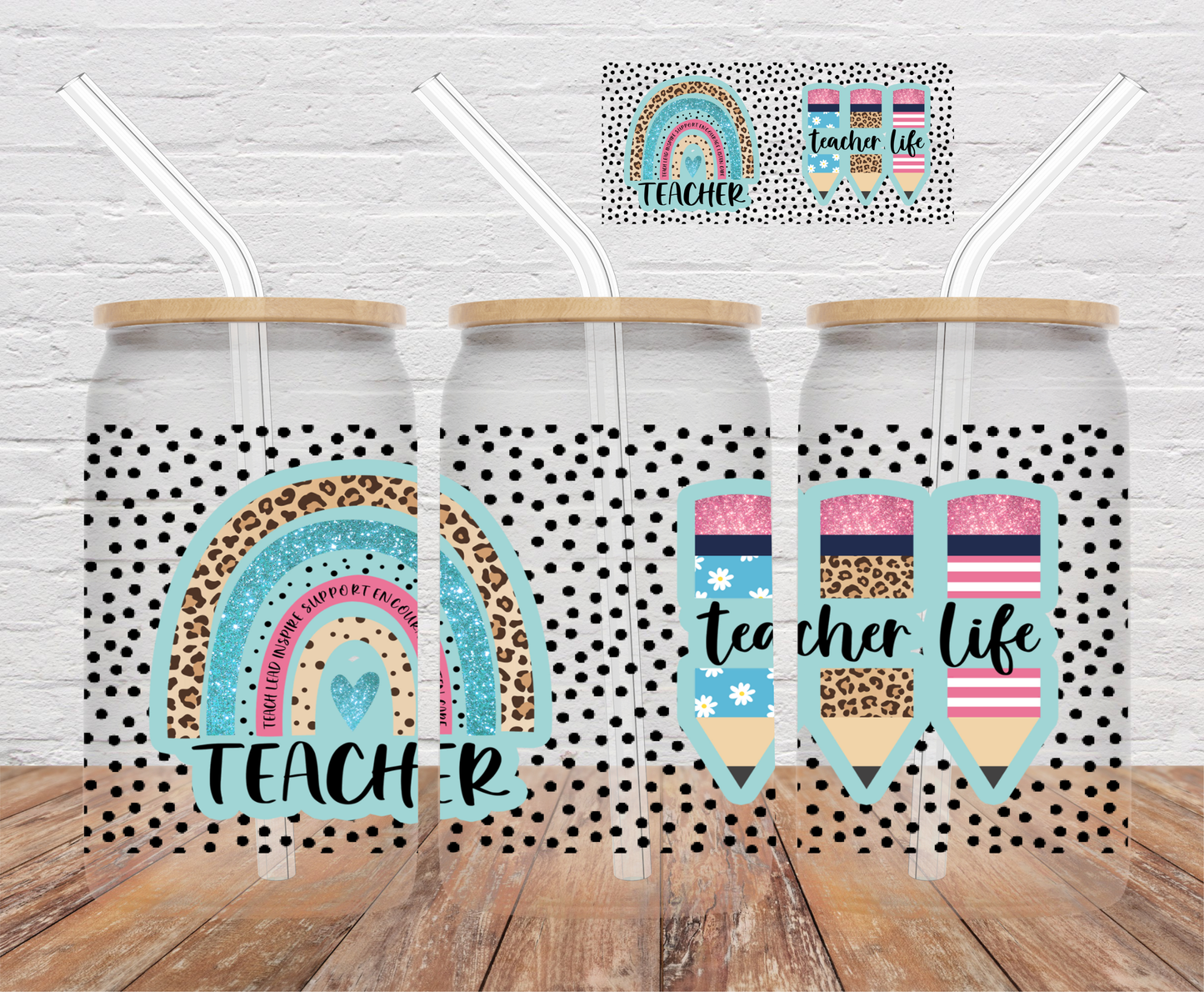 Teacher Life- 16oz Cup Wrap